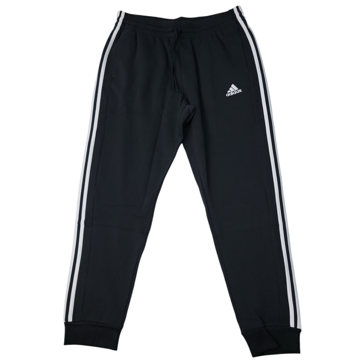Брюки Adidas Mens Essentials из флиса с зауженными манжетами в 3 полосы