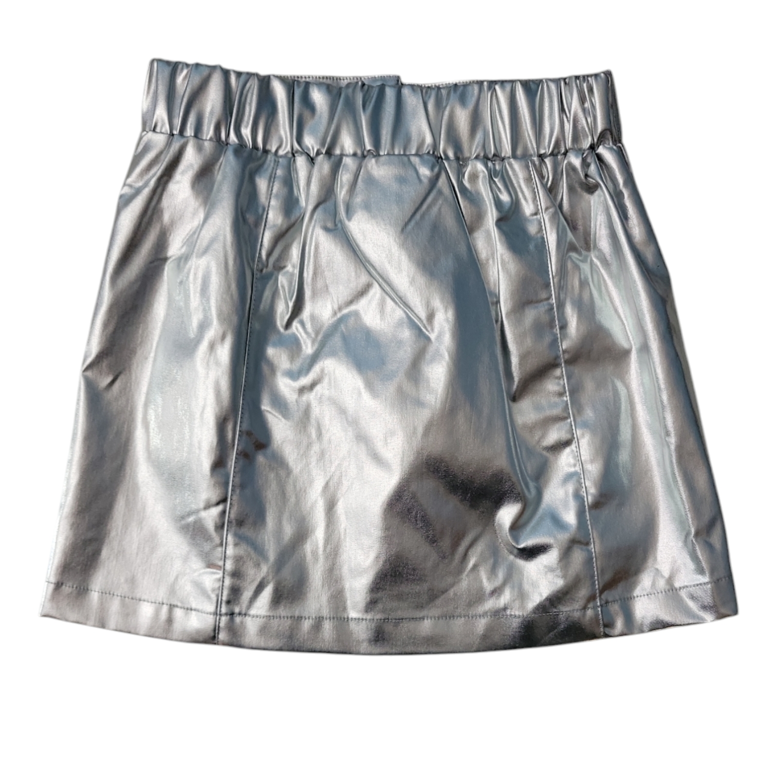 Limited Too Girls Faux Leather Zip/Snap Closure Undershorts Skirt - Picture 6 of 7