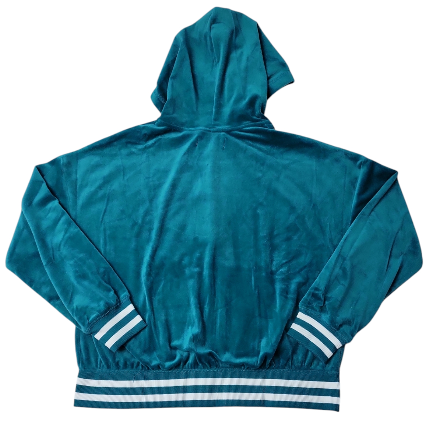 Limited Too Girls Full Zip Kangaroo Pocket Velour Jacket - Picture 8 of 8