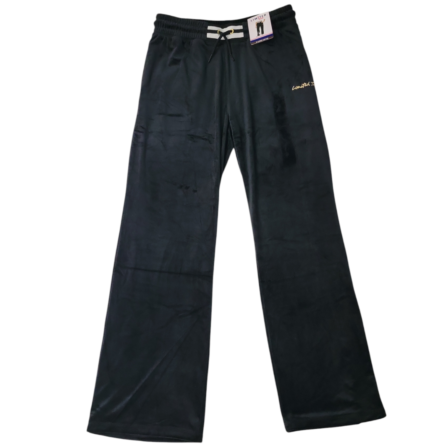 Limited Too Girls Slash Pocket Drawcord Soft Velour Pant - Picture 4 of 7