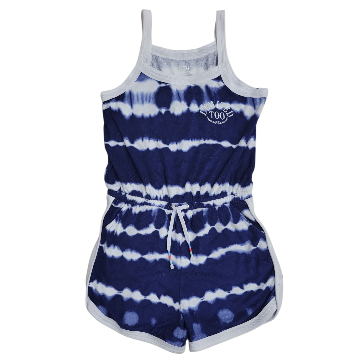 Limited Too Girls French Terry Pockets Sleeveless Pull-On Romper - Picture 4 of 6