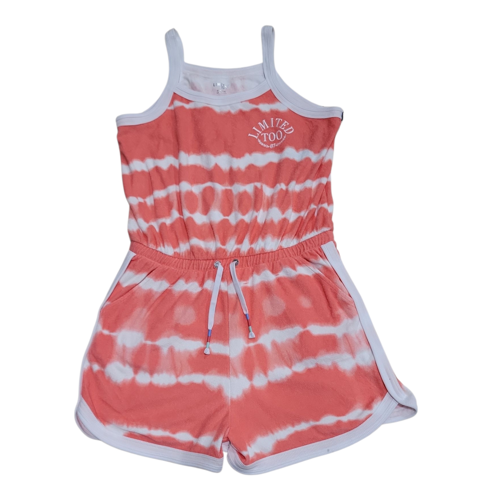 Limited Too Girls French Terry Pockets Sleeveless Pull-On Romper - Picture 5 of 6