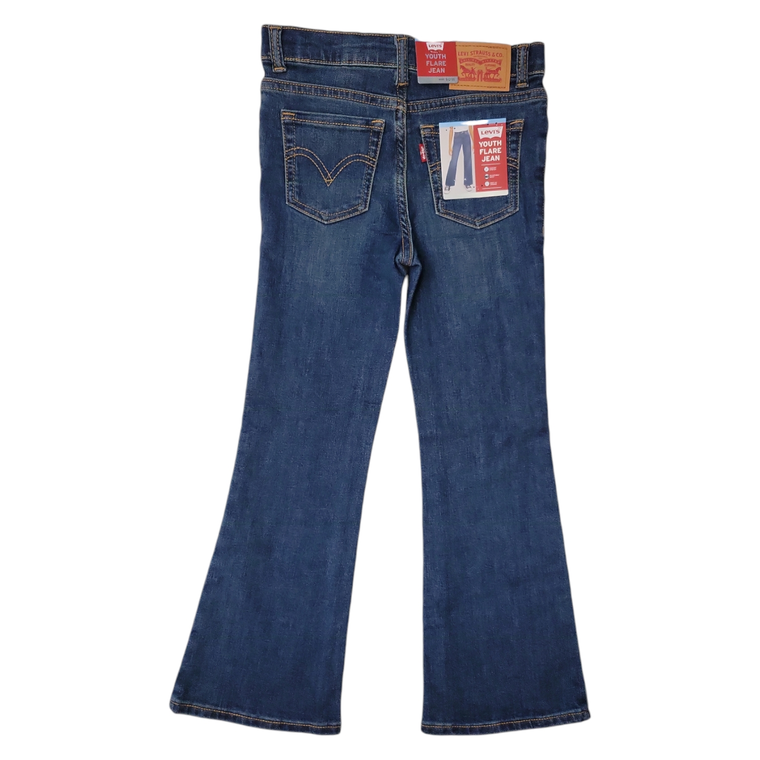 Levi's Girls 726 High Rise Comfortable Stretch Denim Flare Jeans - Picture 4 of 5