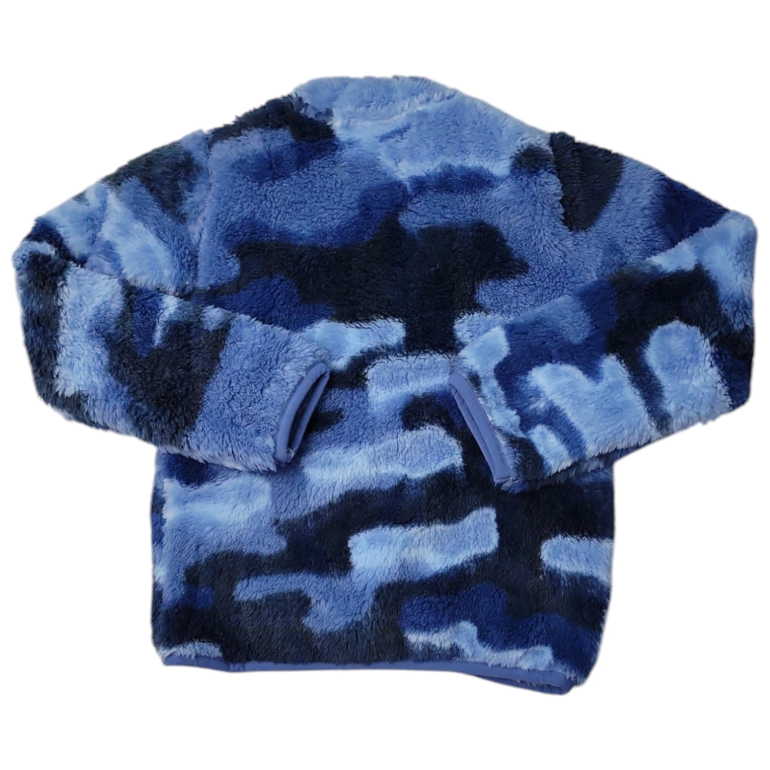Hurley Boys Cozy Warm Sherpa Printed Quarter-Zip Jacket - Picture 5 of 7