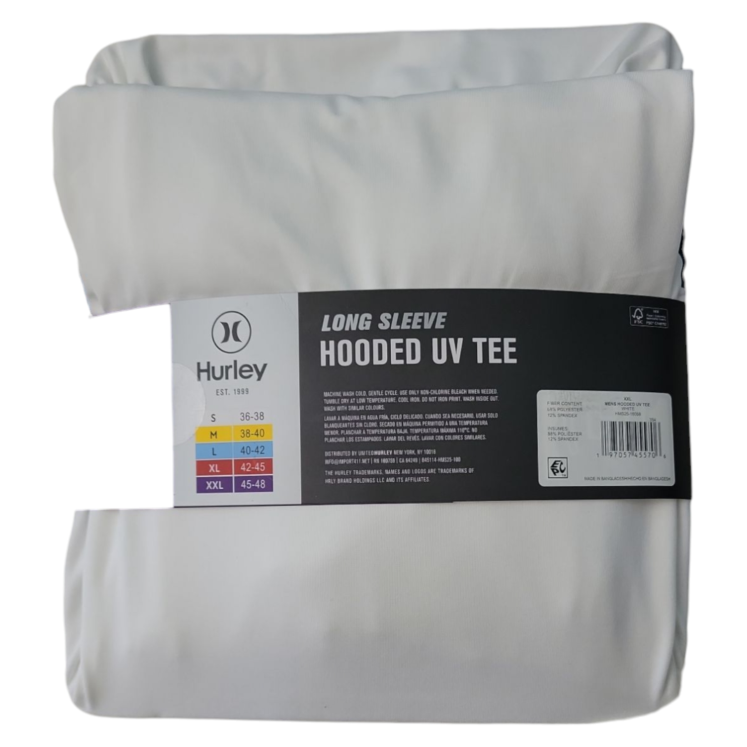 Hurley Men's Sunny Side Hybrid Stretch Hooded UV T-Shirt - Picture 9 of 9