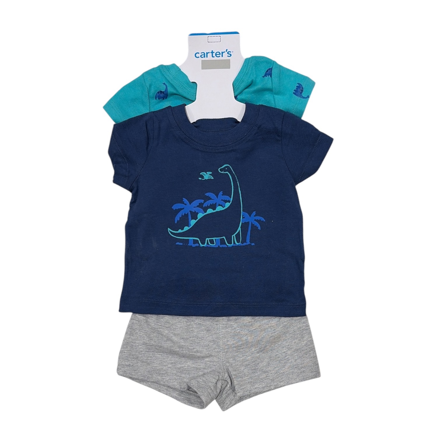 Carter’s Boys 3-Piece Short Sleeve Bodysuit Shirt and Short Set