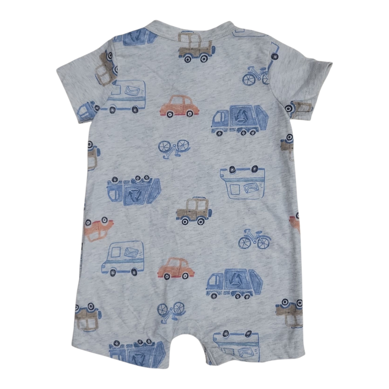 Carter's Baby Boy Breathable Short Sleeve Snug Fit Romper - Picture 9 of 10