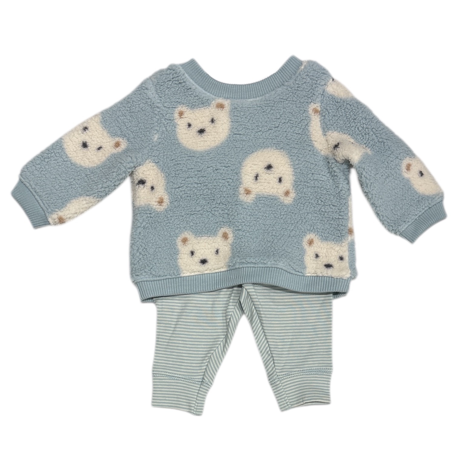 Carter’s Baby Unisex Polyester Fleece Sweater & Cotton Legging Set