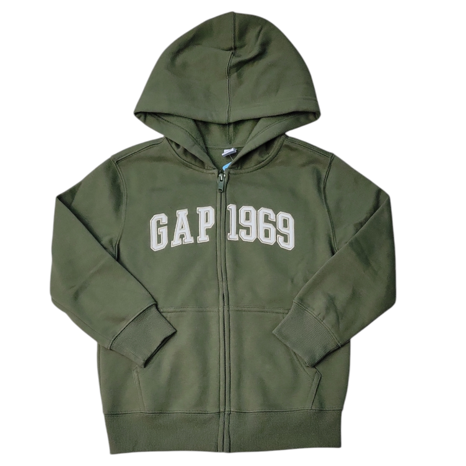 Gap Kids Boys Full Zip Embroidery Logo Fleece Hoodie - Picture 4 of 6