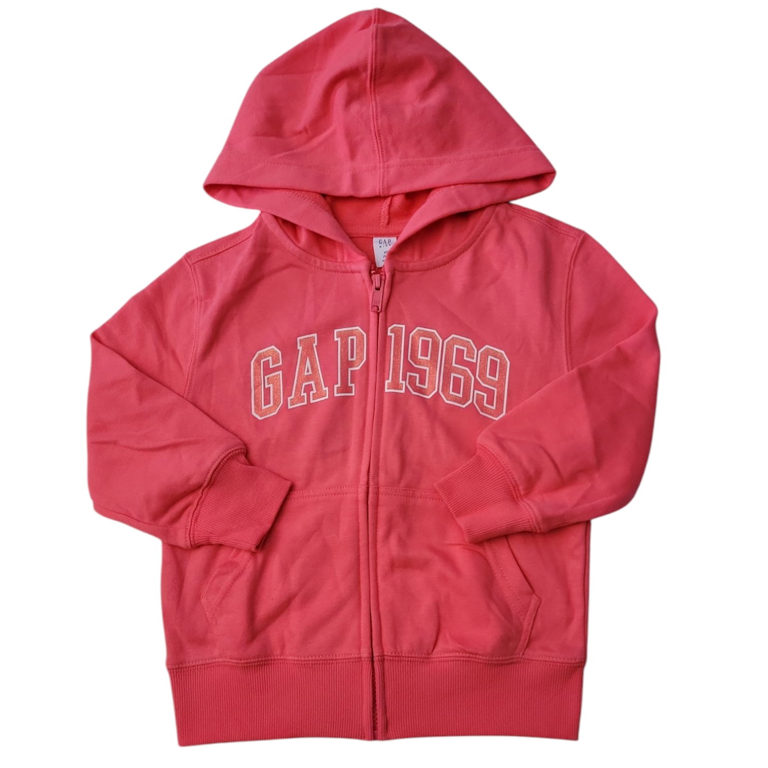 Gap Kids Full Zip Front Pockets French Terry Hooded Jacket - Picture 8 of 9
