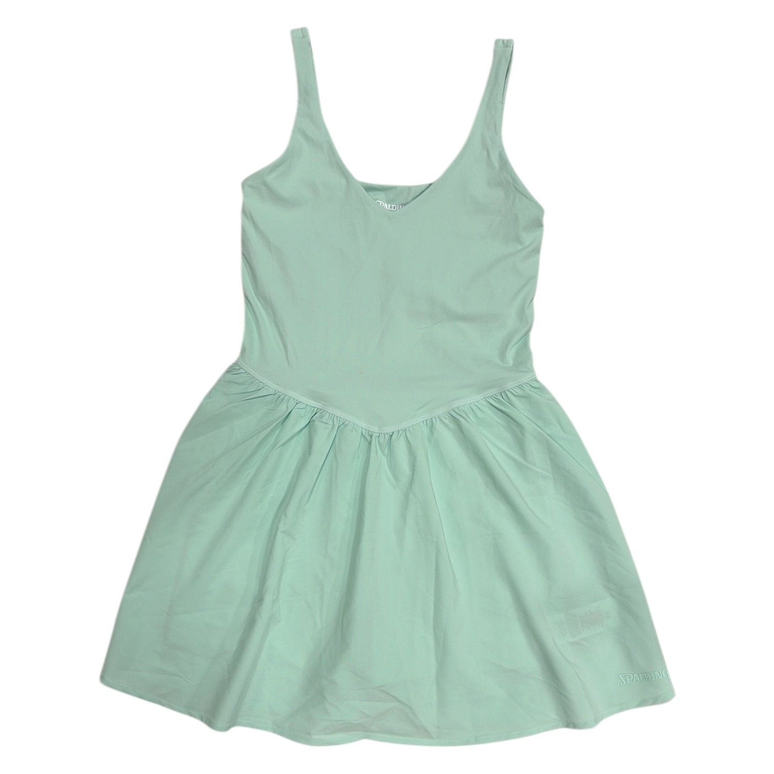 Spalding Womens Lightweight V-Neck Stretch Fit Active Mini Dress