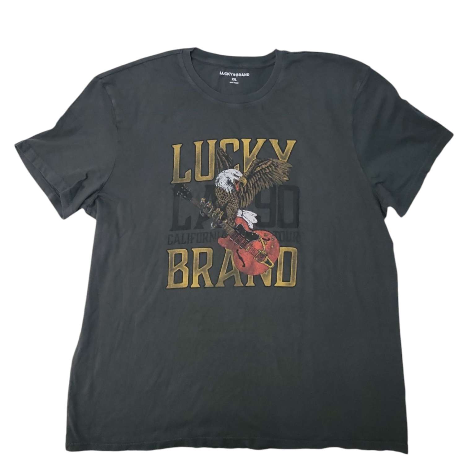 Lucky Brand Men's Graphic Print Crew Neck Soft T-Shirt - Picture 4 of 10