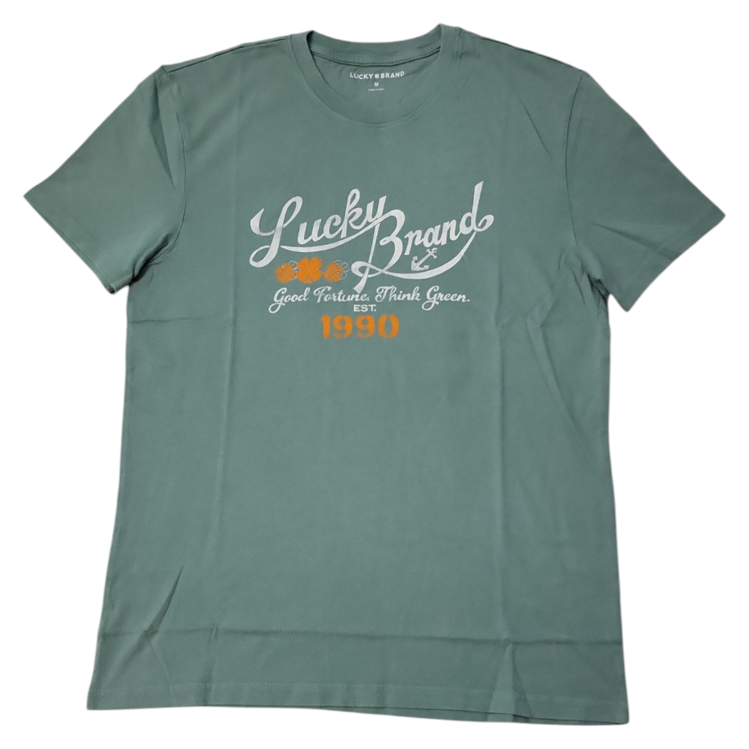 Lucky Brand Men's Graphic Print Crew Neck Soft T-Shirt - Picture 8 of 10