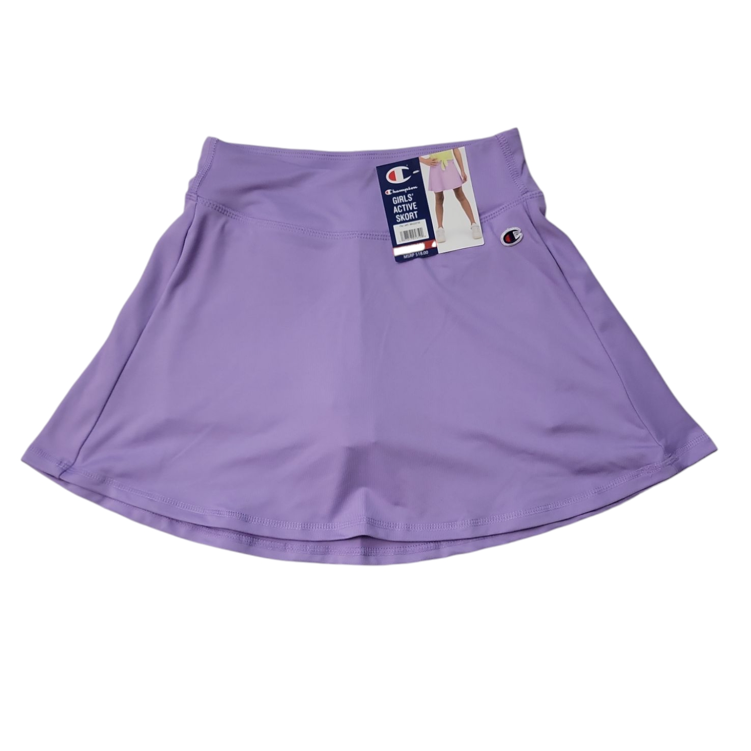 Champion Girl's Elastic Waist Stretch Classic Active Skort - Picture 10 of 11