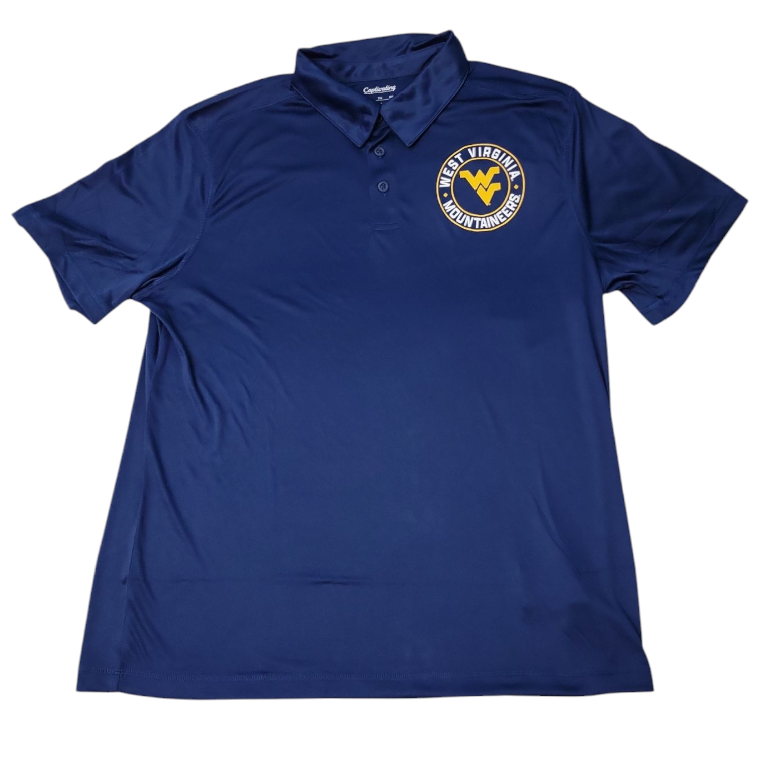 Мужское поло NCAA с коротким рукавом и легким в уходе графическим принтом