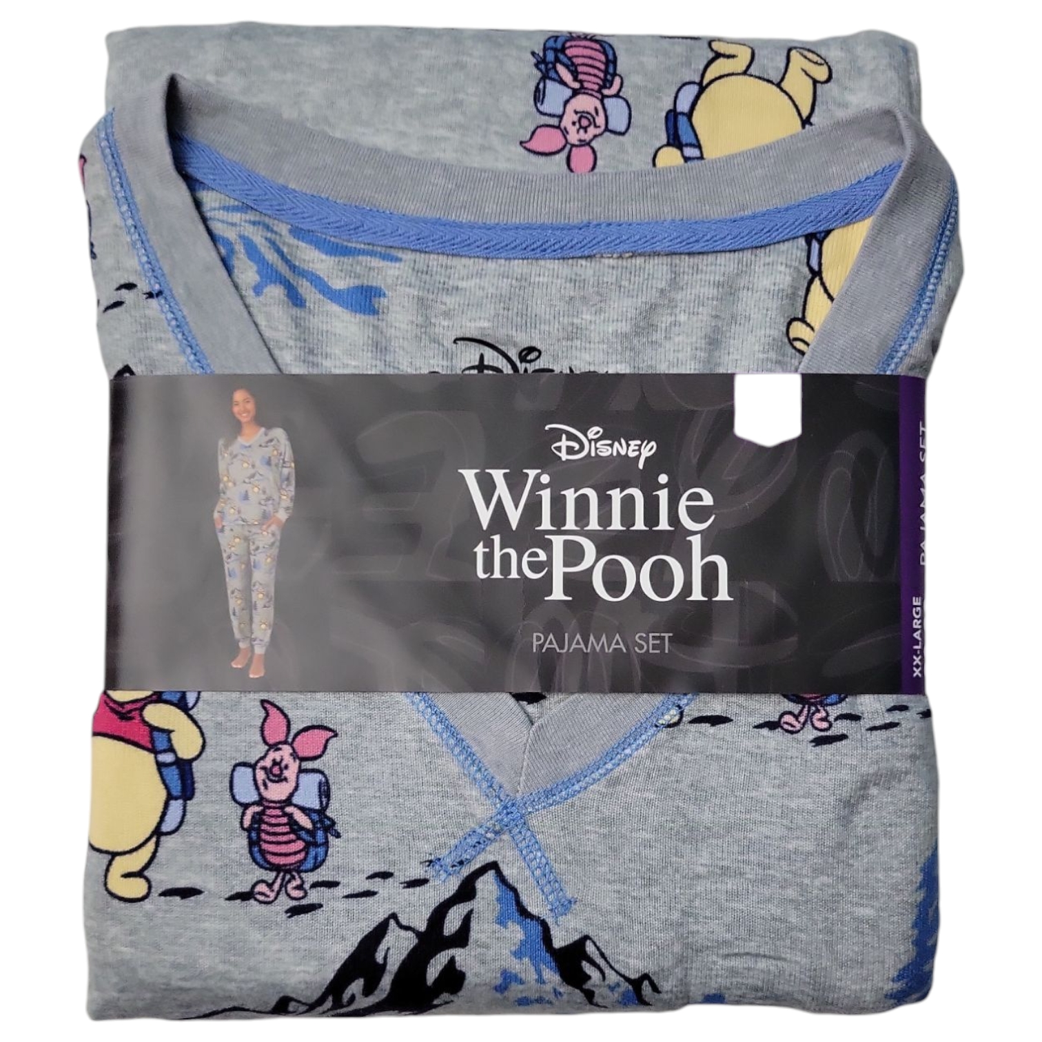 Character Women's Long Sleeve V-Neck Soft Pajama Set - Picture 10 of 11