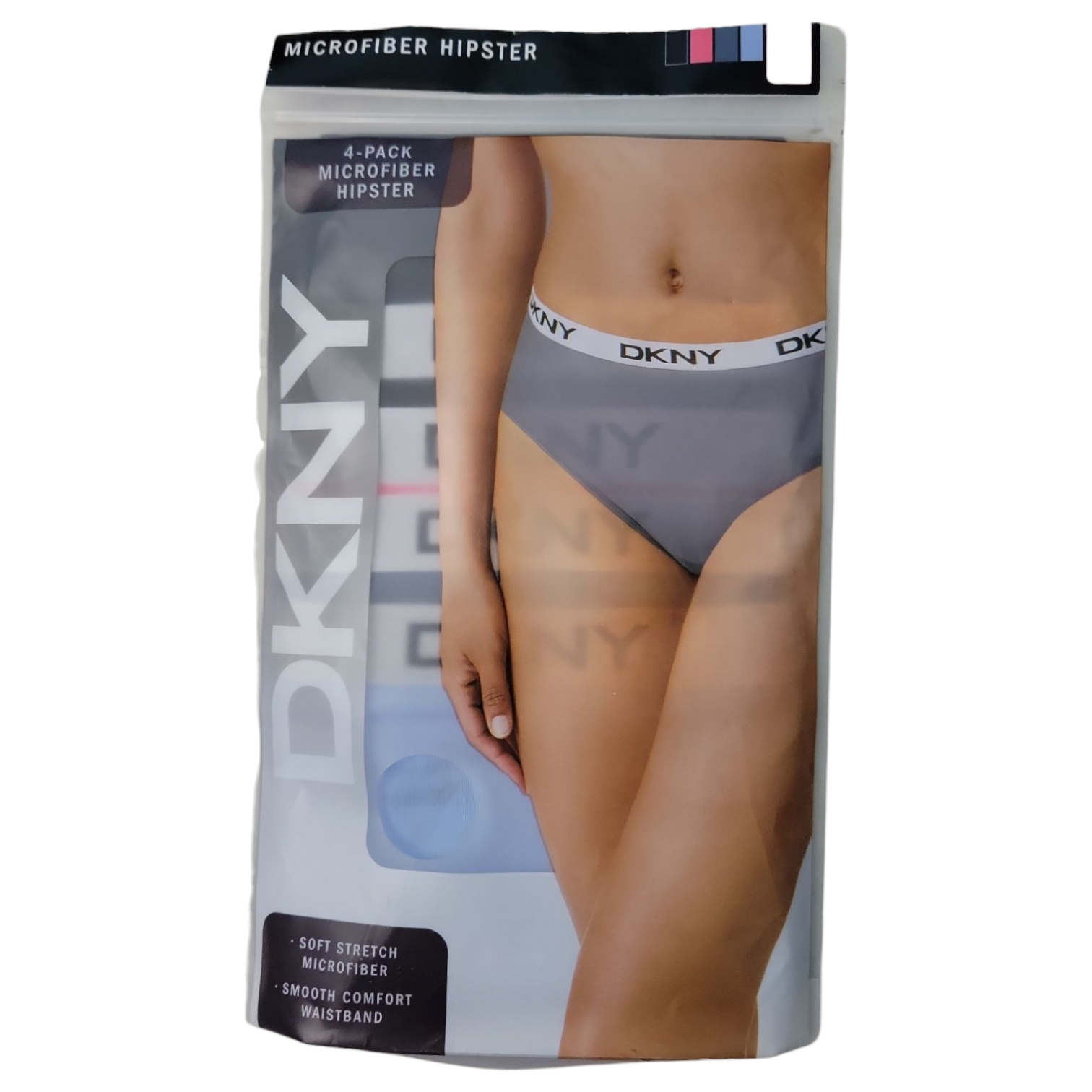 DKNY Women's 4-Pack Soft Stretch Microfiber Hipster - Picture 5 of 6