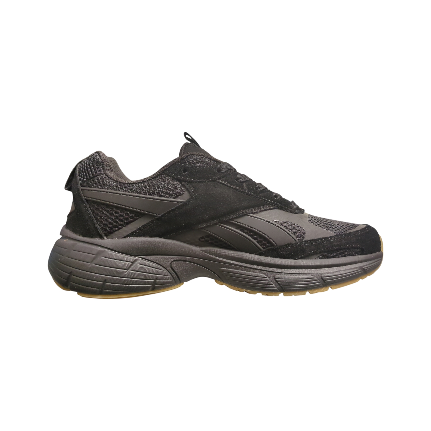 Reebok Men’s Black and Gray Mesh Running Sneakers Chaos Style Reebok Chaos Running Sneakers Men - NVY – JLOOD.COM main image 3