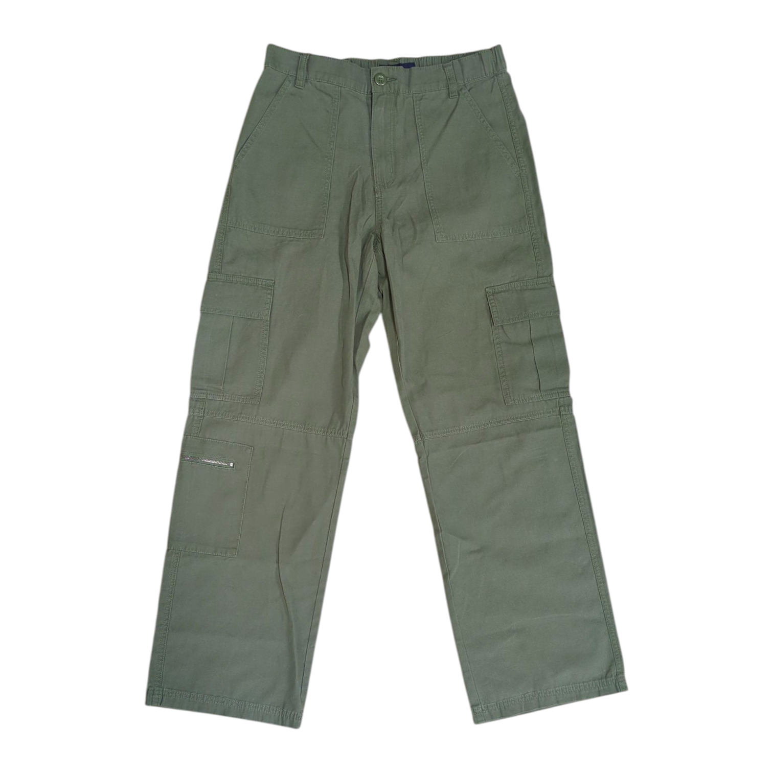 Aeropostale Women's Relaxed Fit Mid Rise Straight Leg Utility Cargo Pant