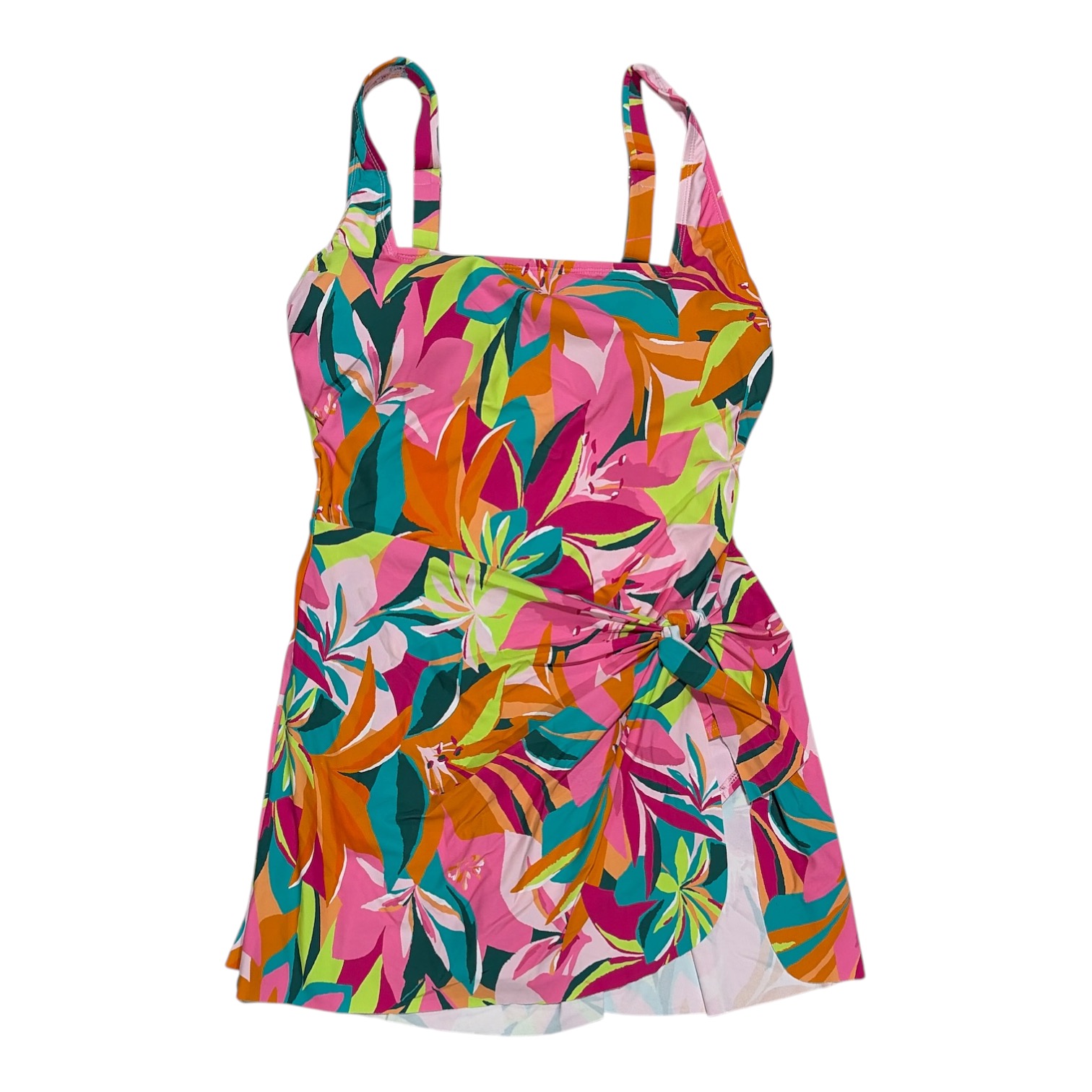 Anne Cole Women’s UPF 50 4-Way Stretch Wrap Tie Swim Dress