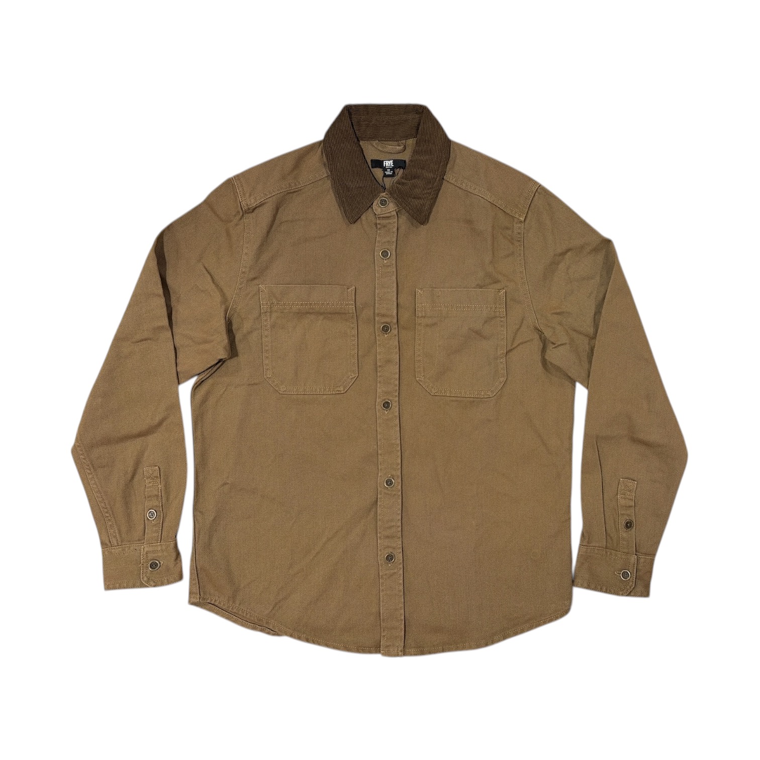 Frye Mens Relaxed Fit Dual Chest Pocketed Denim Barn Shacket 6390₽