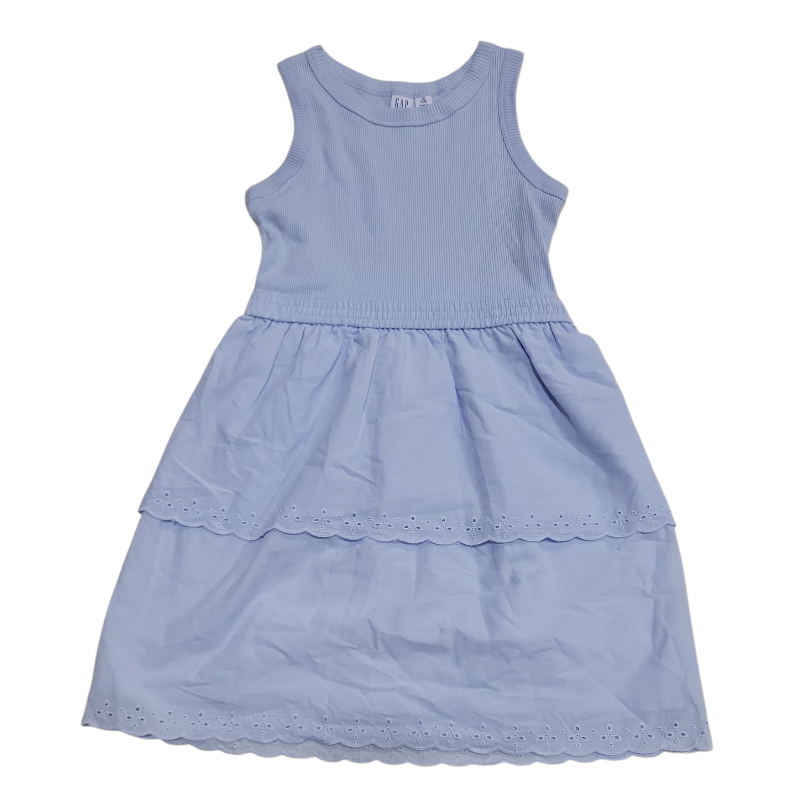 Gap Kids Girl's Colorful Soft Relaxed Fit Lightweight Cotton Sundress - Picture 4 of 8