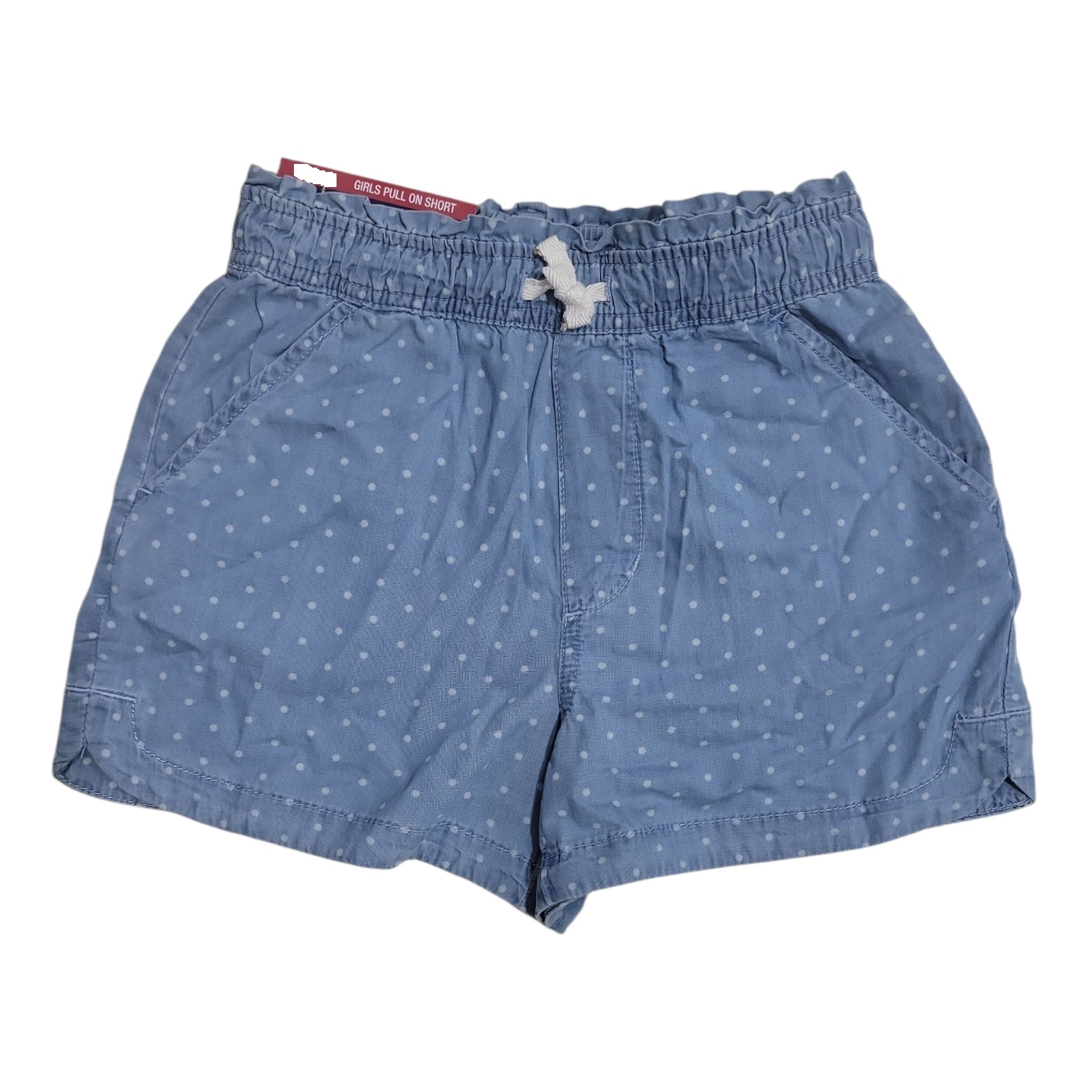 Gap Kids Girl's Pull-On Cotton Short, Drawstring Paper Bag Waist, Dolphin Hem - Picture 4 of 7