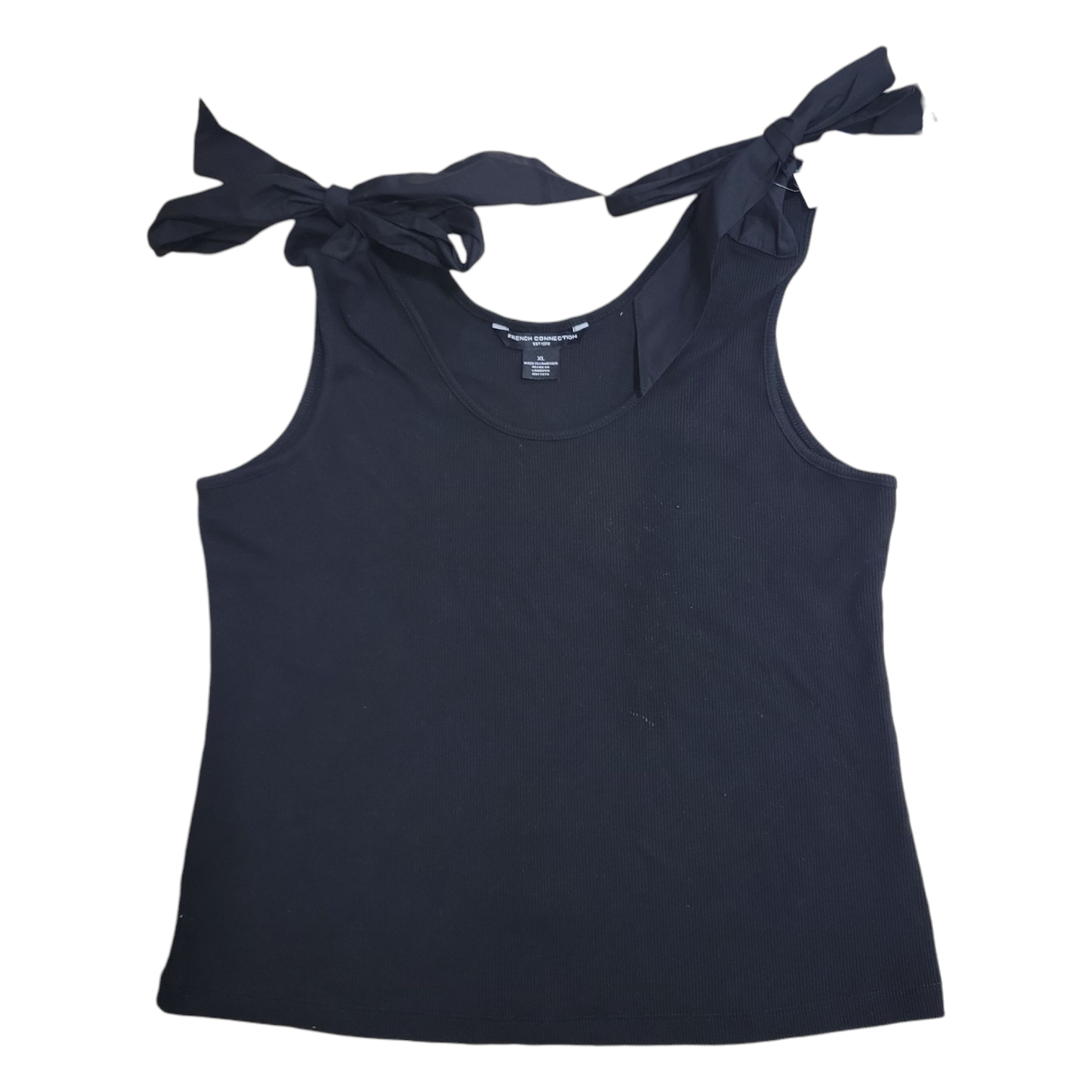 French Connection Women’s Soft Flattering Fit Scoop Neck Bow Tank Top