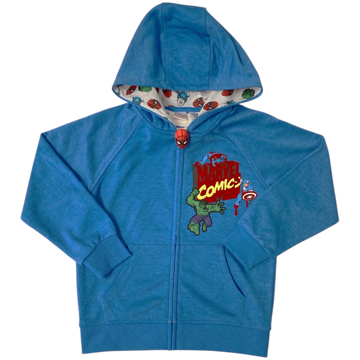 Character Boys Lightweight Full Zip Hooded French Terry Jacket - Picture 4 of 6