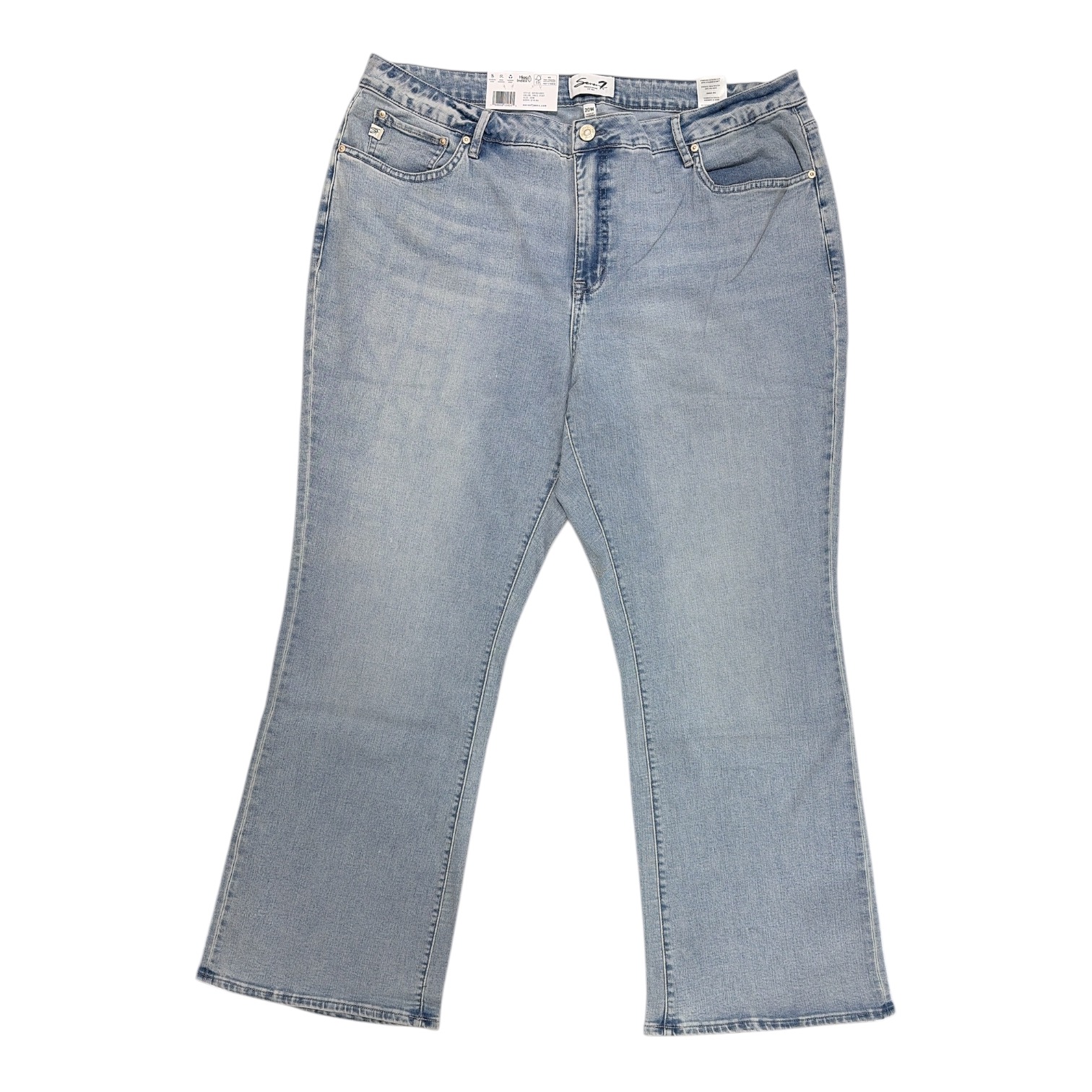 Seven7 Women's High Rise Regular Fit Bootcut Stretch Denim J
