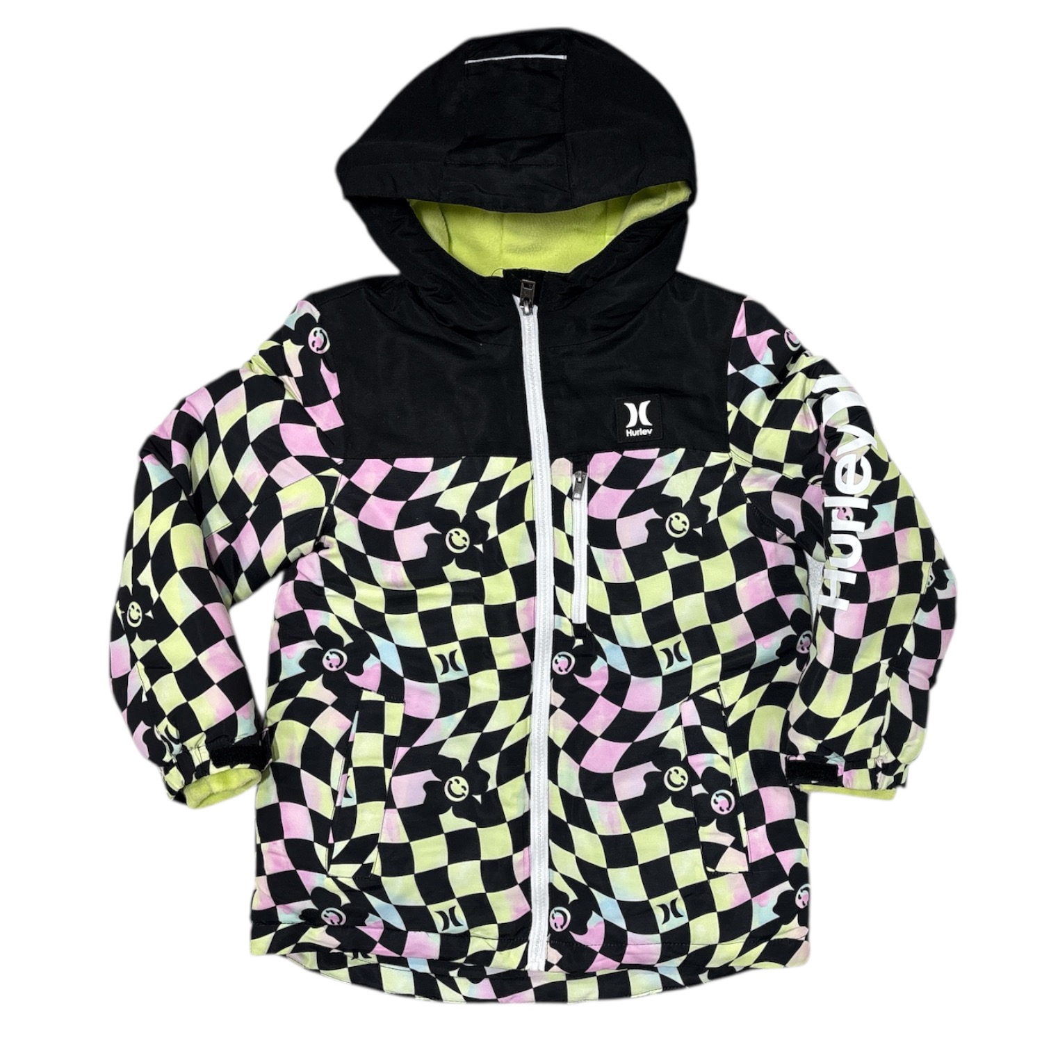 Hurley Girls Warm Artic Fleece Lined Water Resistant Multi Pocket Snow Jacket