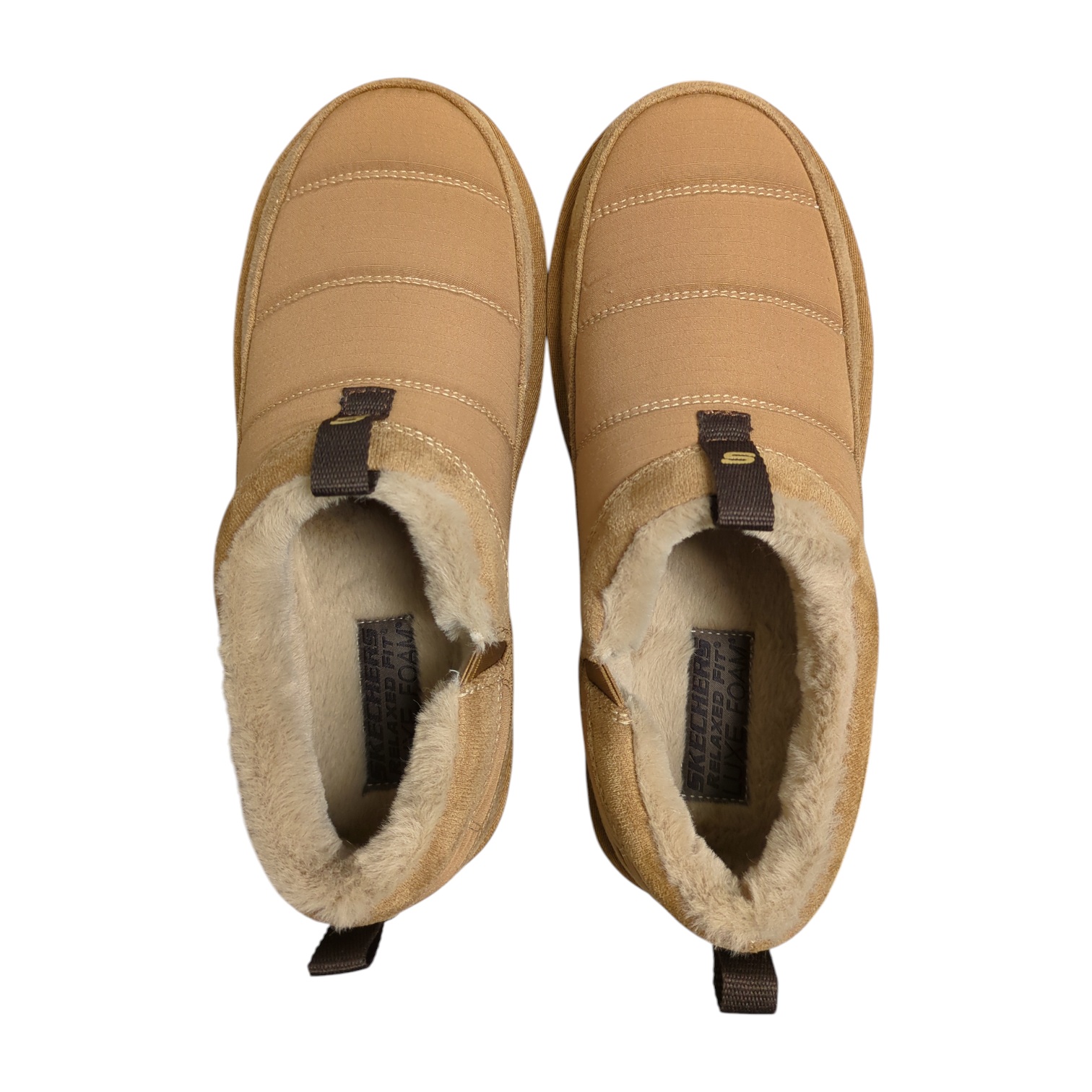 Skechers Men's Lightweight Slip-On House Shoe with Luxe Foam Insoles, Wide