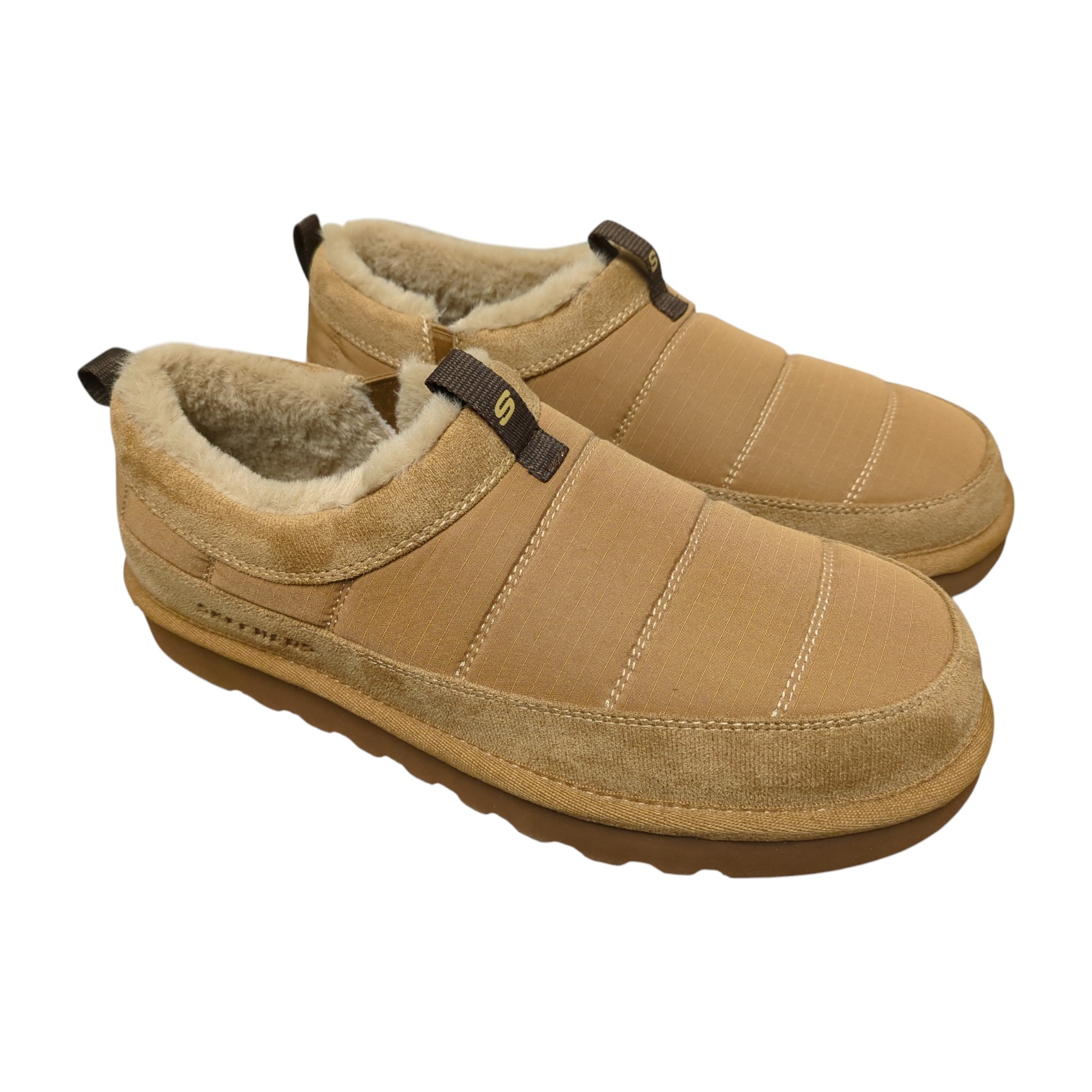 Skechers Men's Lightweight Slip-On House Shoe with Luxe Foam Insoles, Wide