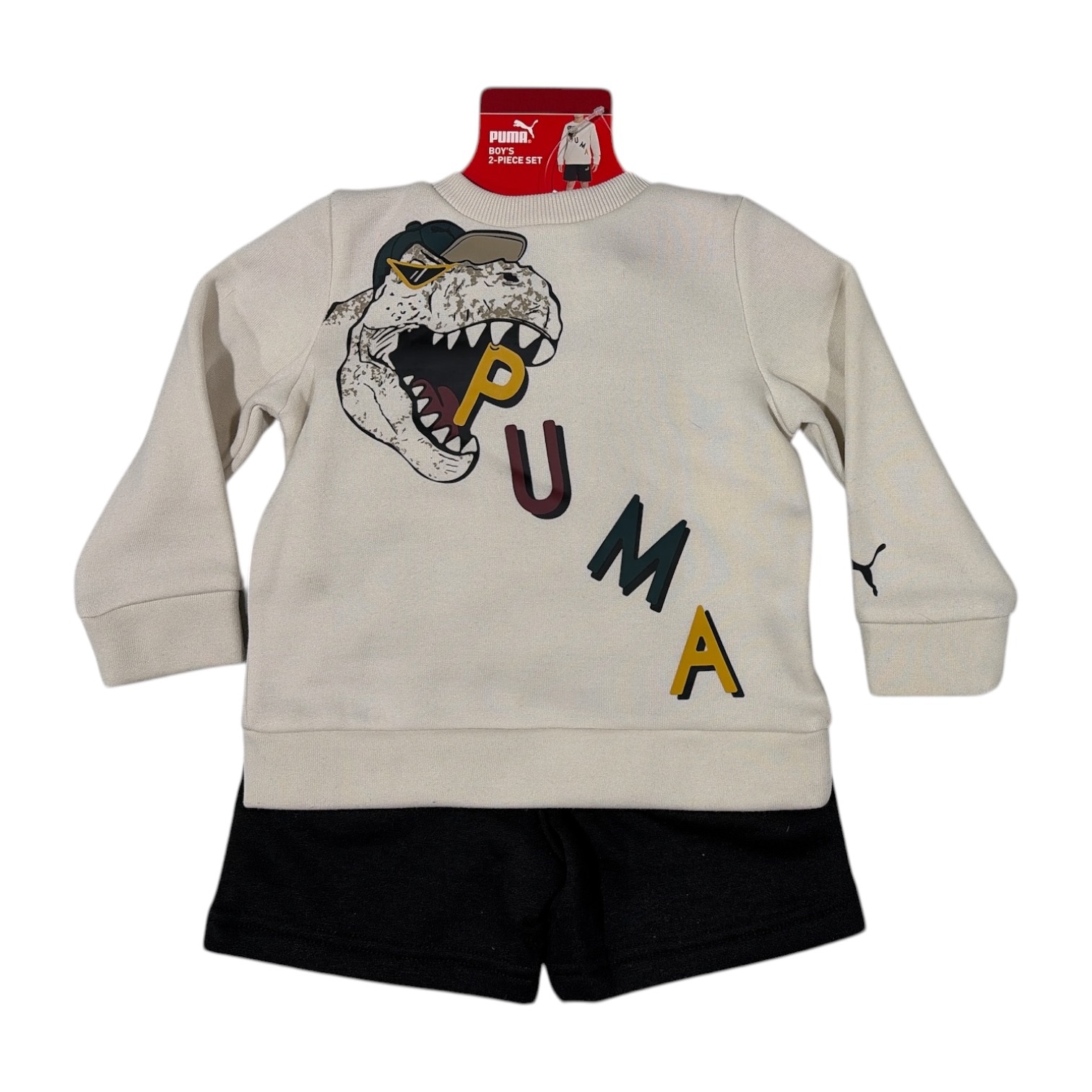 Puma Toddler Boys 2pc Regular Fit Active Sweatshirt & Short Set