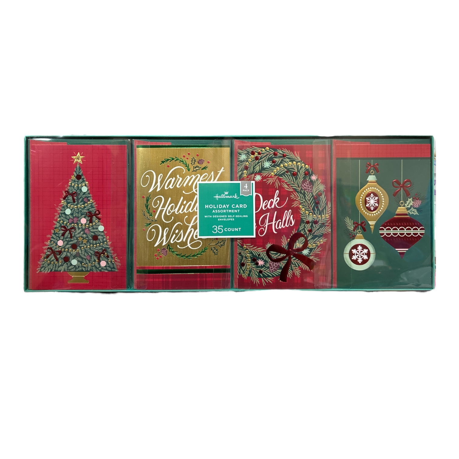 Hallmark Holiday Card Assortment w/ Designed Self-Sealing Envelopes, 4 Designs - Picture 2 of 13