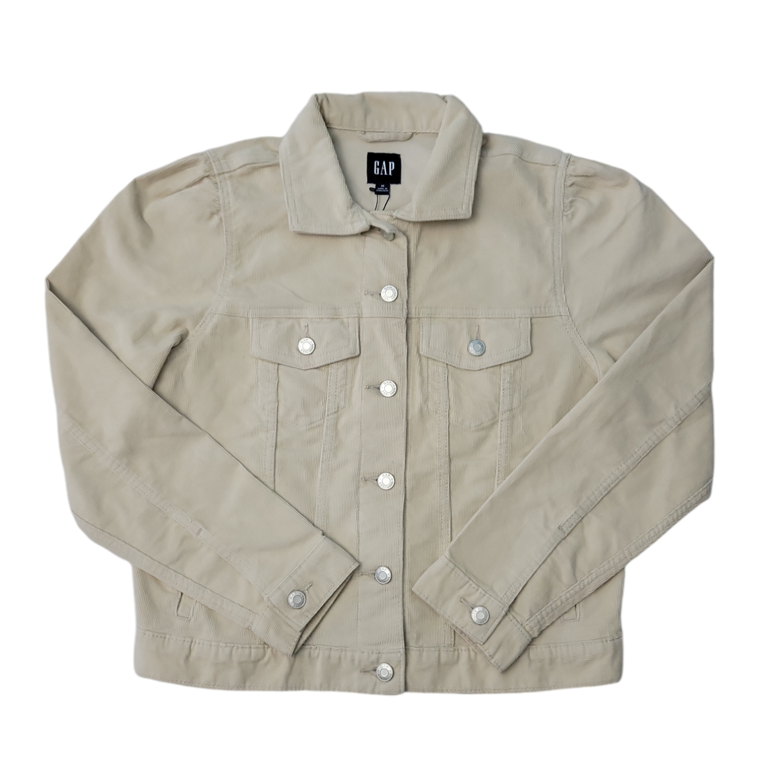 Gap Women's Classic Fit Chest & Welt Pockets Corduroy Long Sleeve Jacket - Picture 5 of 7