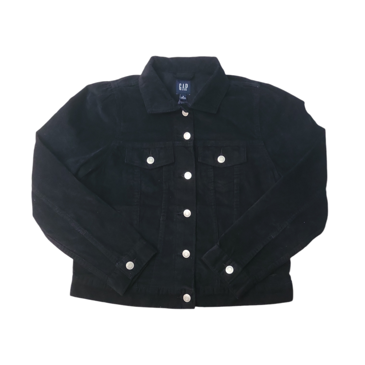 Gap Women's Classic Fit Chest & Welt Pockets Corduroy Long Sleeve Jacket - Picture 6 of 7