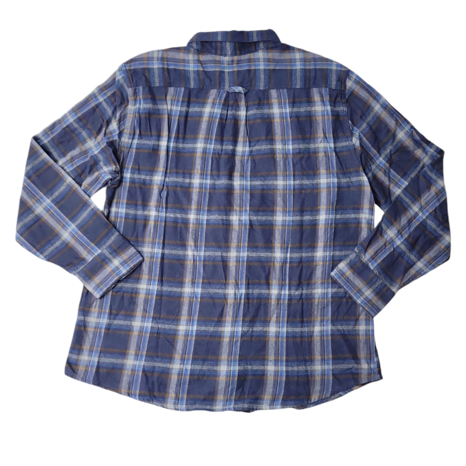 Eddie Bauer Men's 100% Cotton Easy Care Warm Brushed Twill Flannel Shirt - Picture 5 of 11