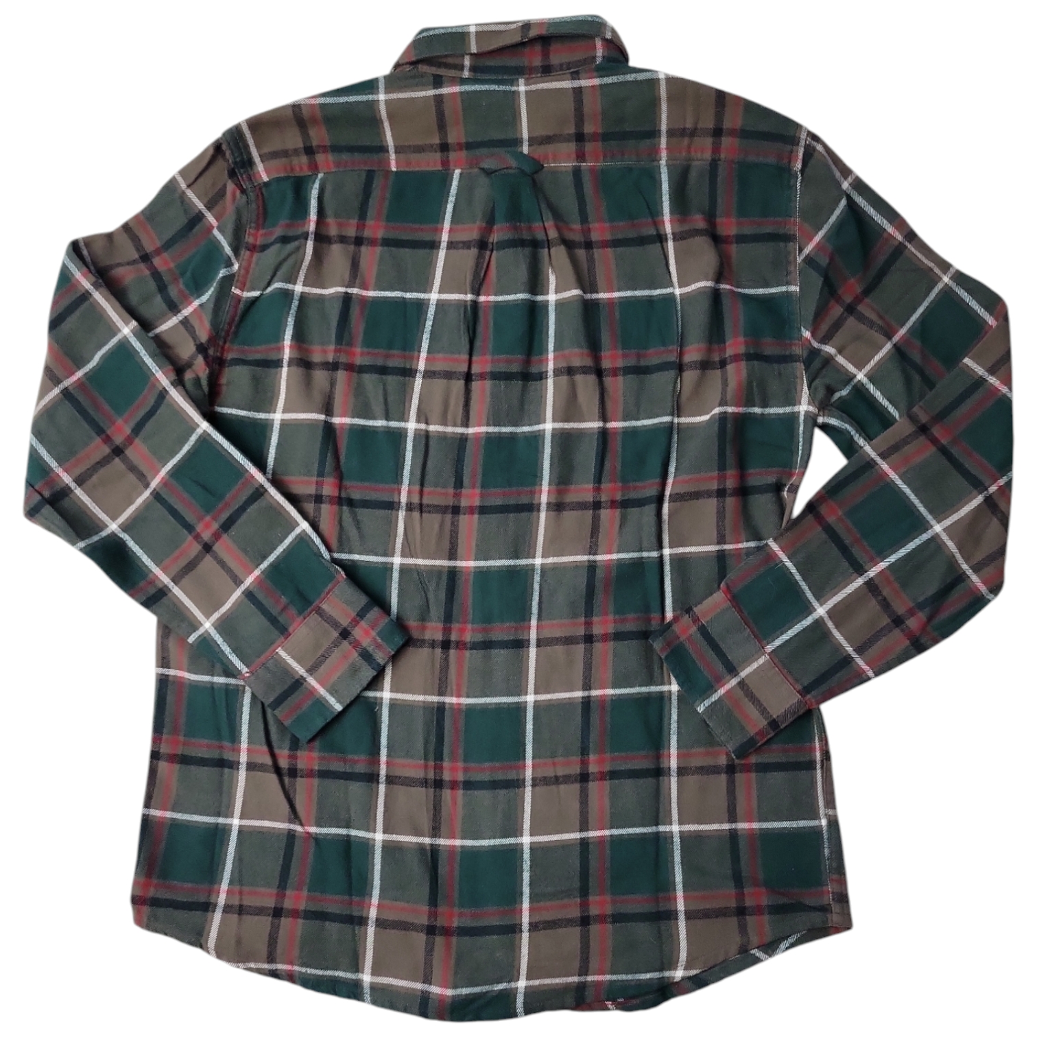 Eddie Bauer Men's 100% Cotton Easy Care Warm Brushed Twill Flannel Shirt - Picture 7 of 11