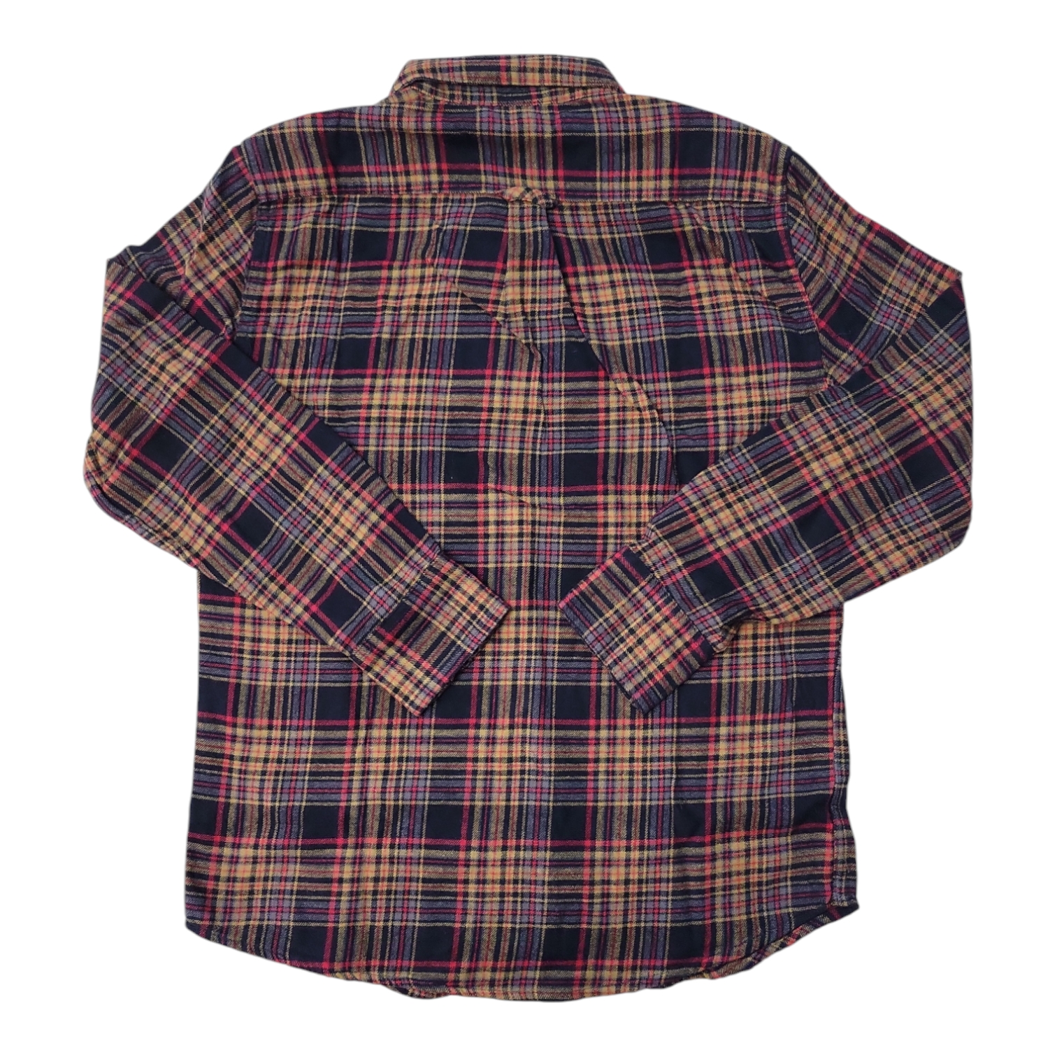 Eddie Bauer Men's 100% Cotton Easy Care Warm Brushed Twill Flannel Shirt - Picture 9 of 11