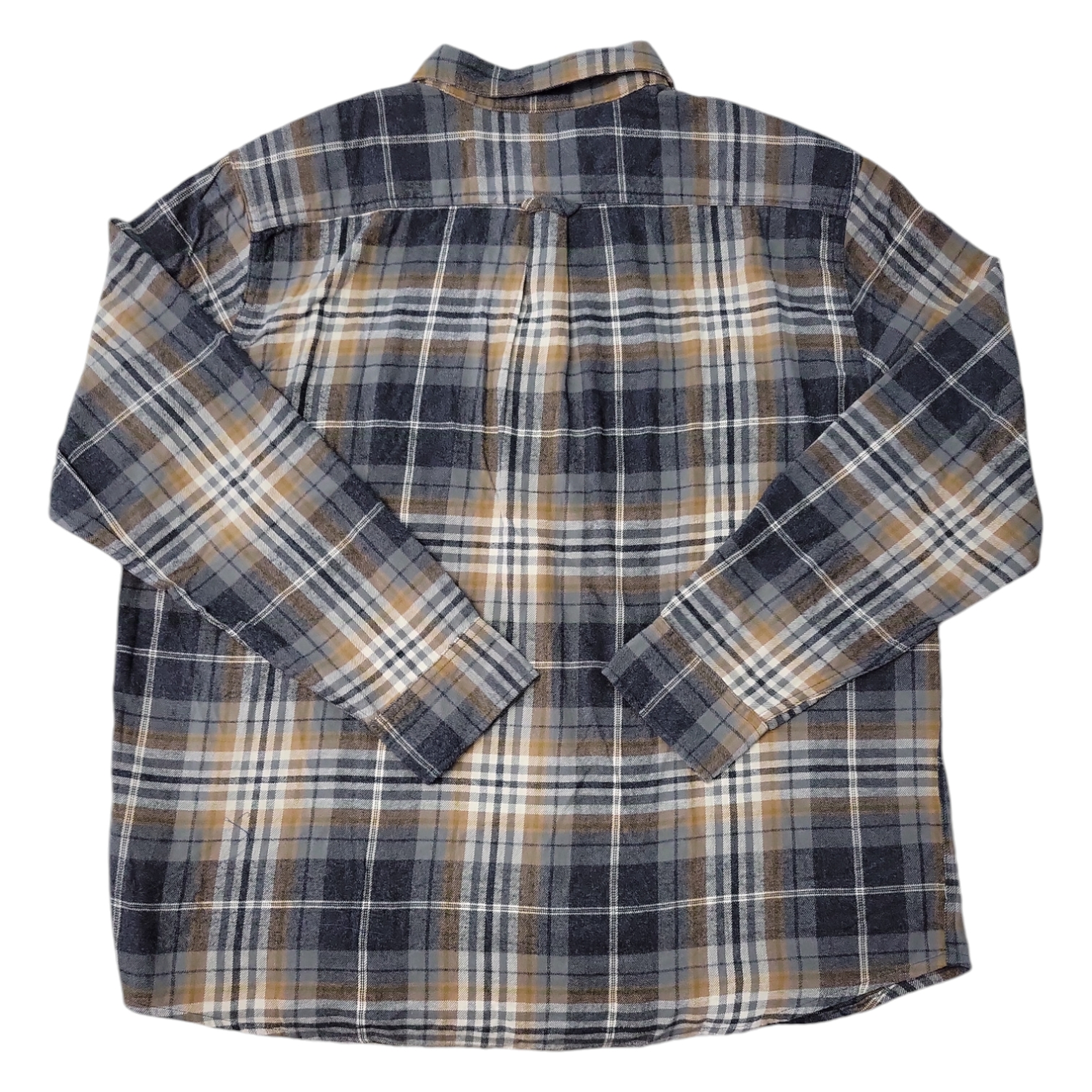 Eddie Bauer Men's 100% Cotton Easy Care Warm Brushed Twill Flannel Shirt - Picture 11 of 11
