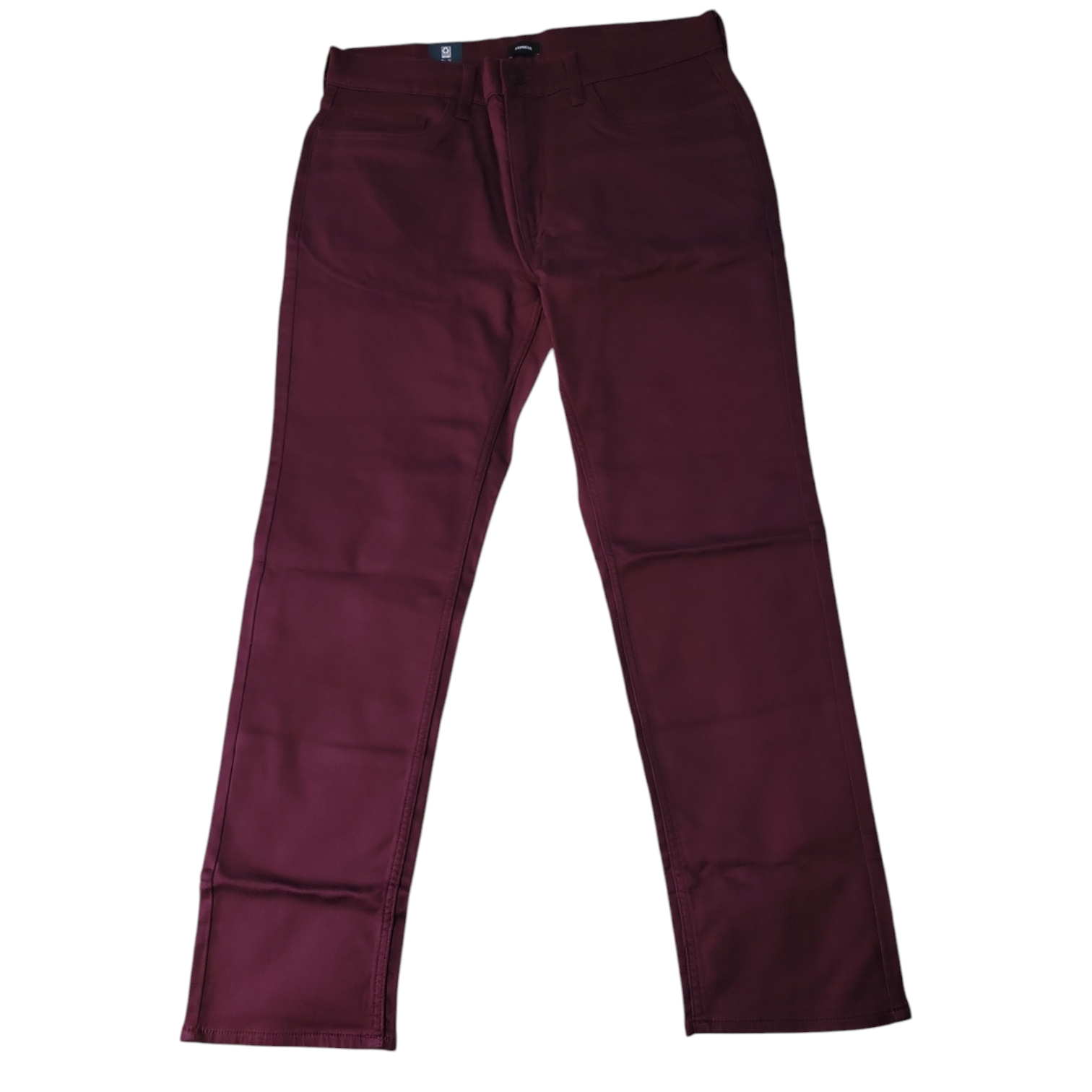 Express Men's Slim Fit Soft Cotton Zip/Button Closure 5 Pocket Pant - Picture 7 of 8