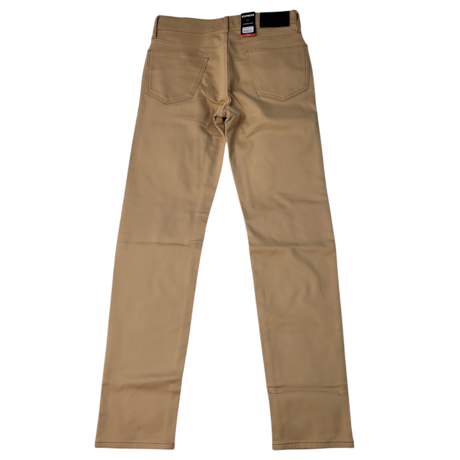 Express Men's Slim Fit Soft Cotton Zip/Button Closure 5 Pocket Pant - Picture 6 of 8