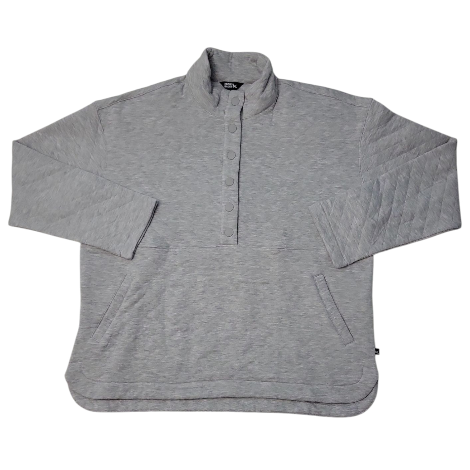 Eddie Bauer Women's Kangaroo Pockets Quilted Pullover - Picture 8 of 10