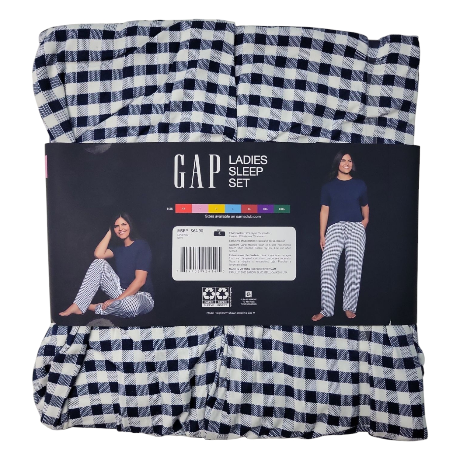 Gap Women's 2-Piece Soft Jersey Short Sleeve Pajama Set - Picture 9 of 11