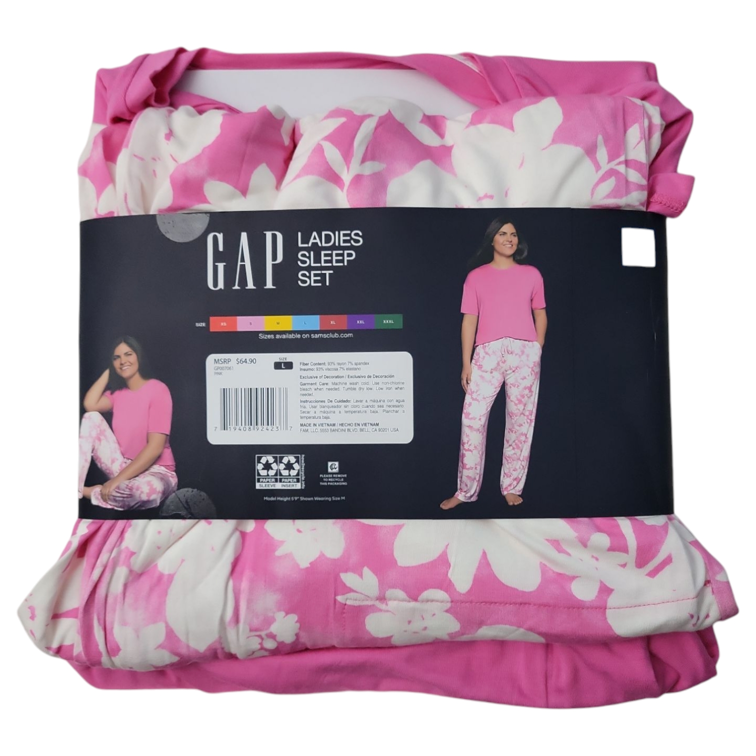 Gap Women's 2-Piece Soft Jersey Short Sleeve Pajama Set - Picture 11 of 11