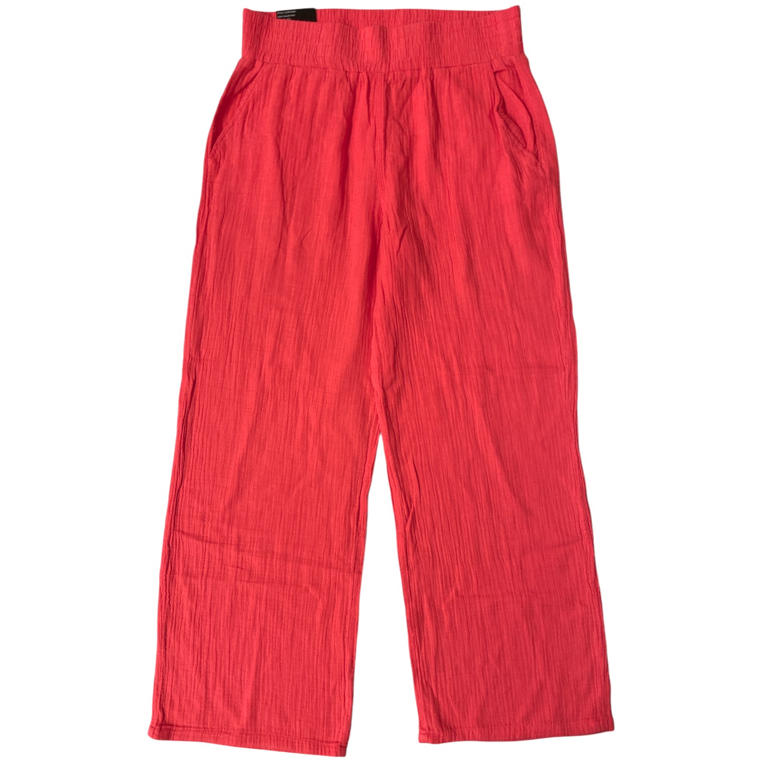 DKNY Women's Soft Cotton Gauze Lightweight Wide Leg Pant - Picture 6 of 9