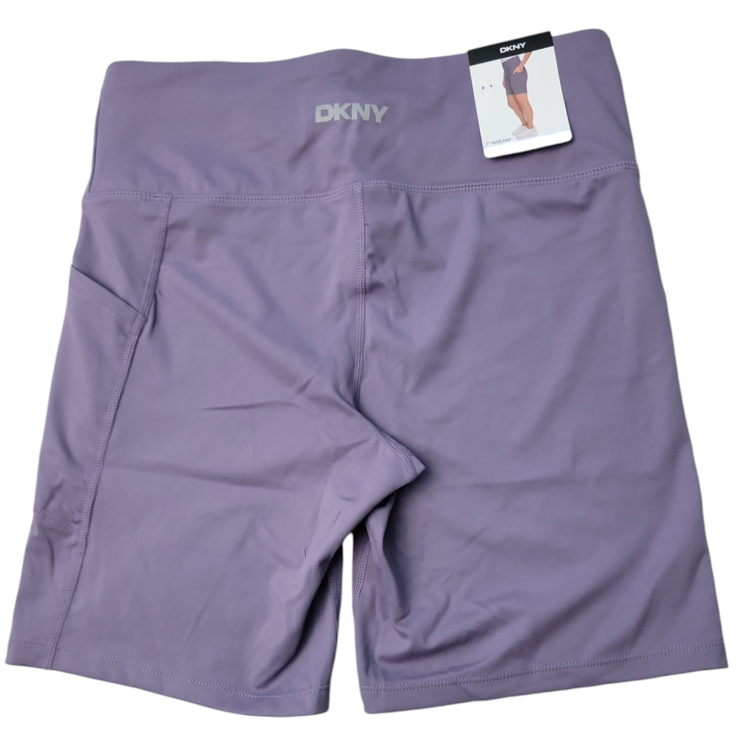 DKNY Women's Buttery Soft Lightweight Mid-Rise 7" Inseam Bike Short - Picture 7 of 7