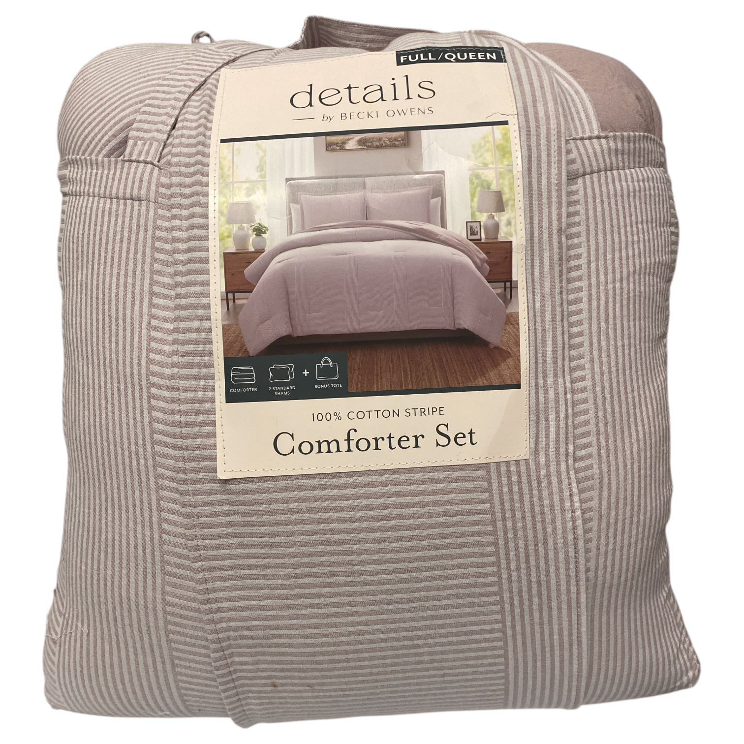 детали: Комплект хлопкового одеяла Ryan из 3 предметов от Becki Owens, полный комплект /Королева