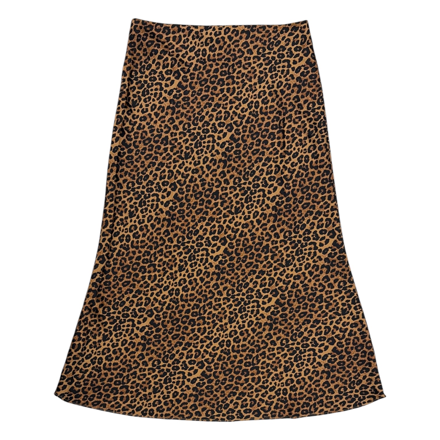 Express Women's Mid-Rise Lightweight Flattering Silhouette Satin Midi Skirt
